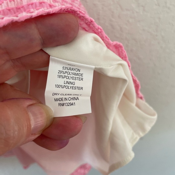 Amanda Uprichard Sicily Dress In Piquette Pink Size Medium - Picture 7 of 8